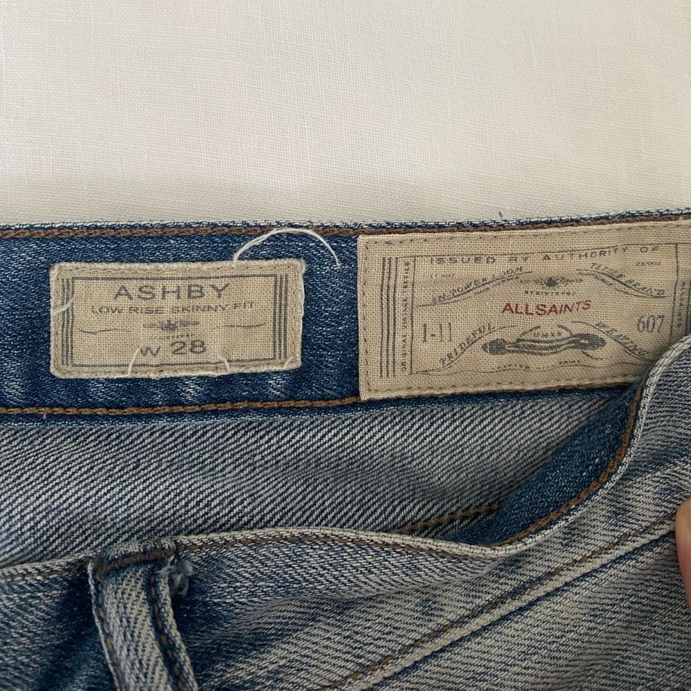 Allsaints skinny jeans low rise